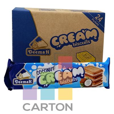 DEEMAH COCONUT CREAM BISCUITS 24*68GM